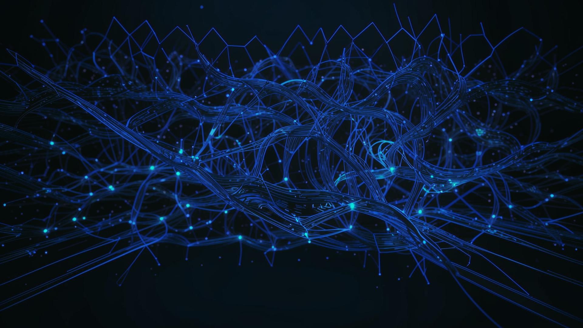 Neural mesh background pattern
